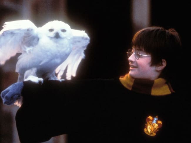 El actor Daniel Radcliffe durante el rodaje de &#039;Harry Potter y la Piedra Filosofal&#039;