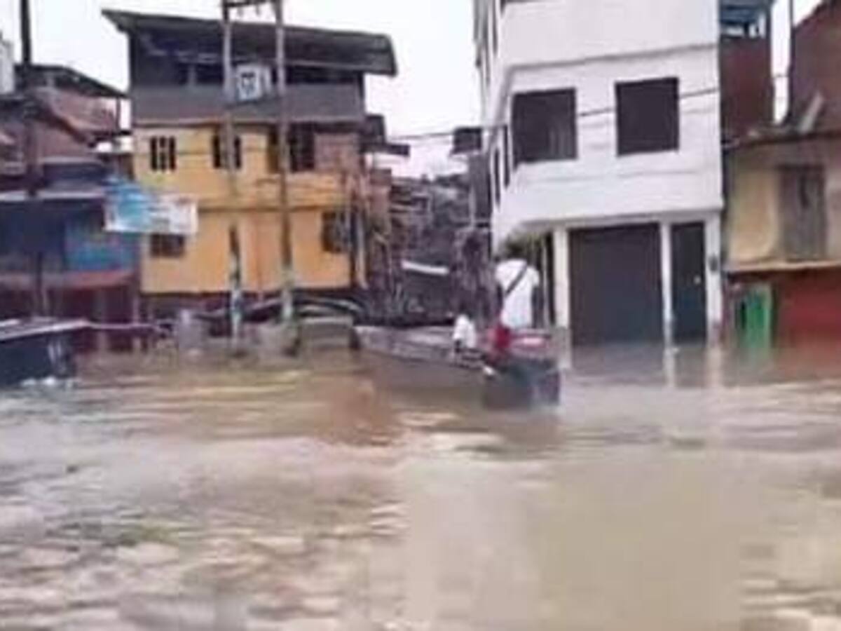 En Barbacoas, Nariño cientos de afectados por las lluvias.