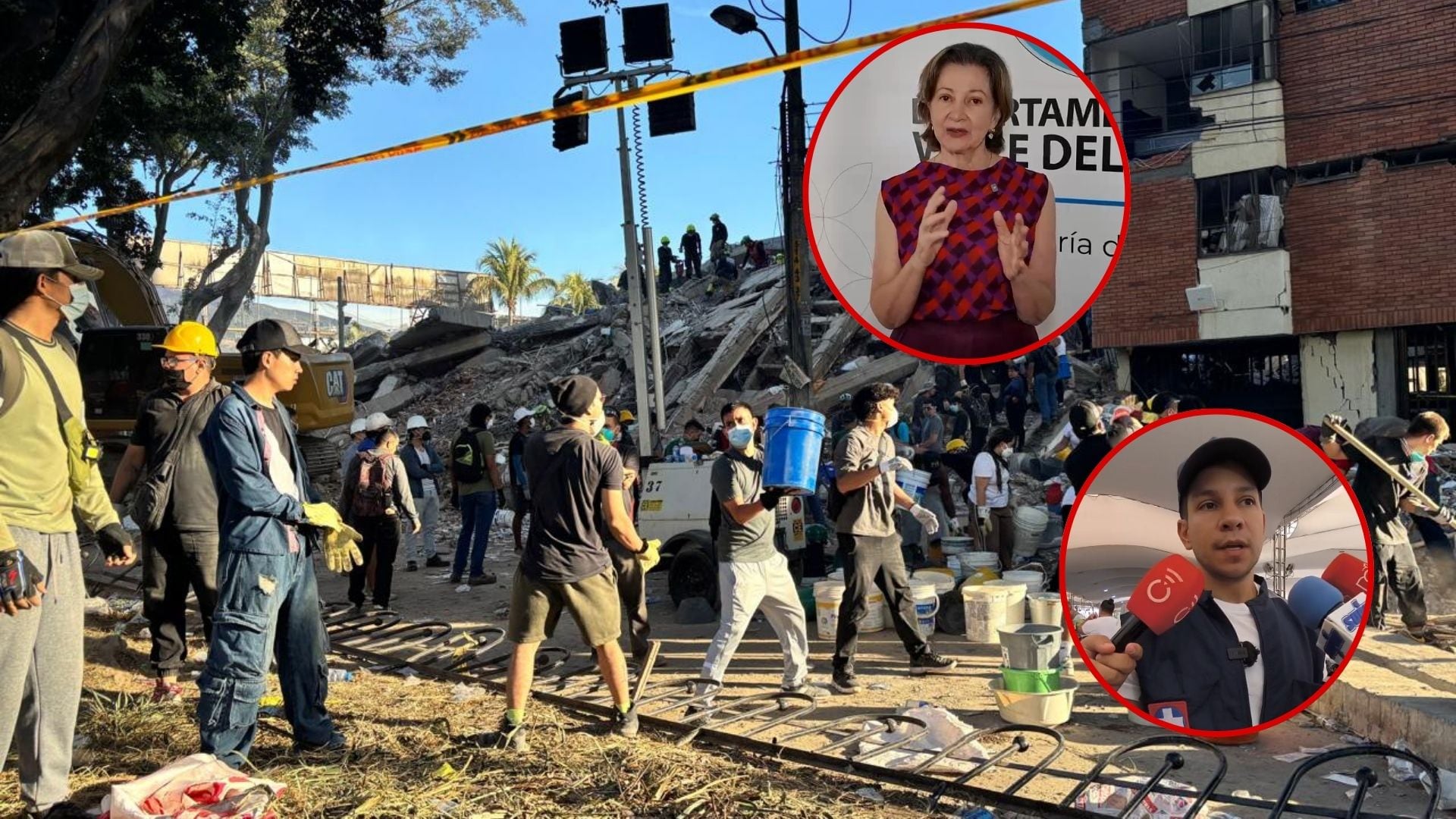 Terremoto en Cali, edificio Vanessa / Foto: Caracol Radio Cali