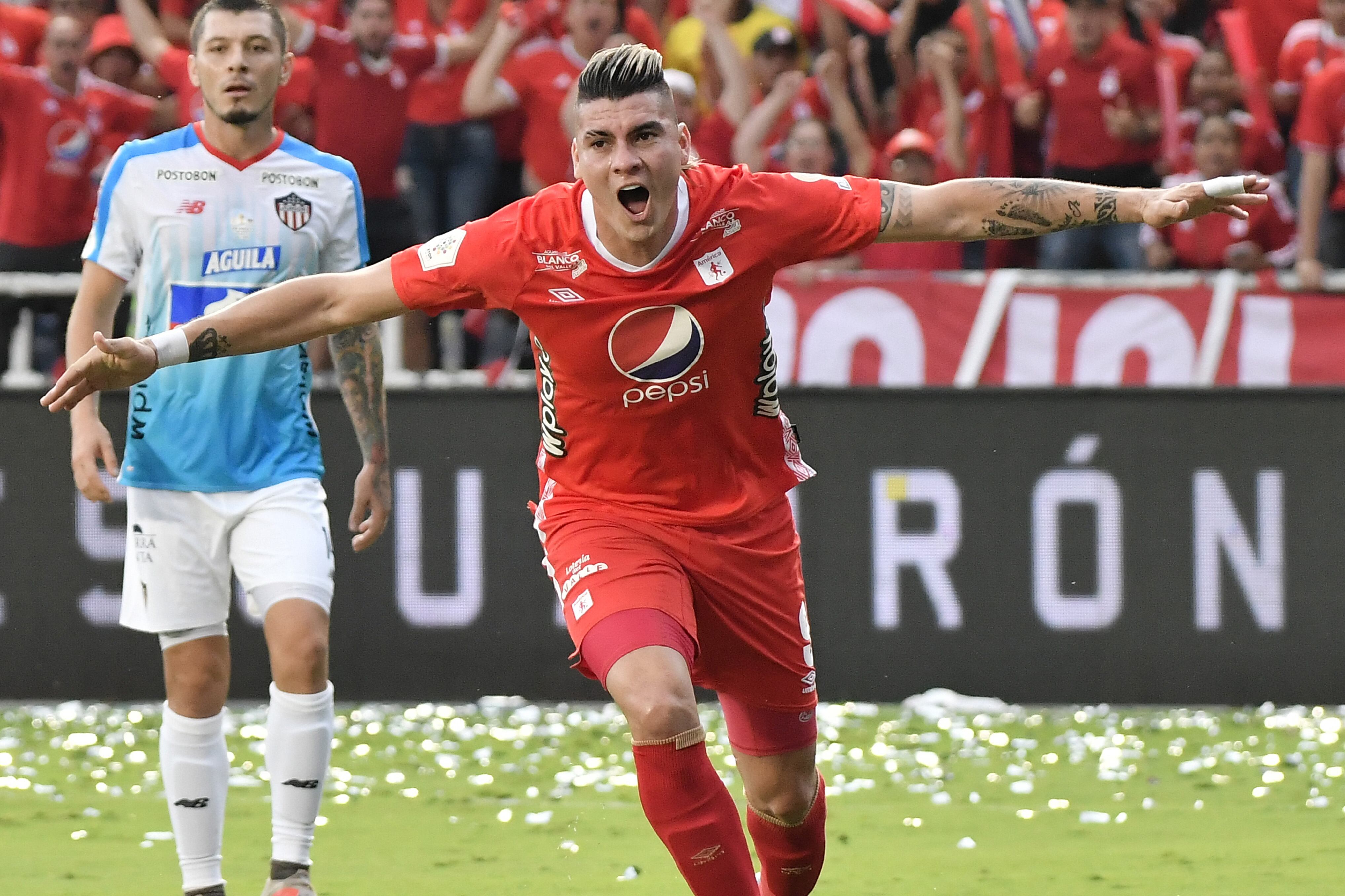 Michael Rangel en su paso por el América de Cali (Photo by Gabriel Aponte/Getty Images)