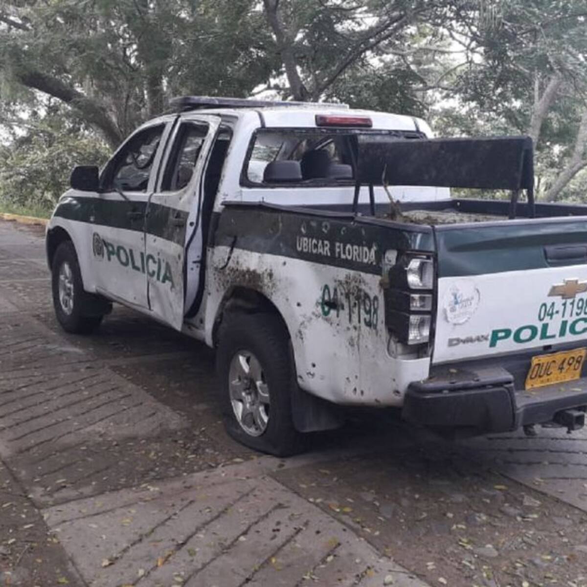 Dos policías heridos en atentado a patrulla en Florida, Valle