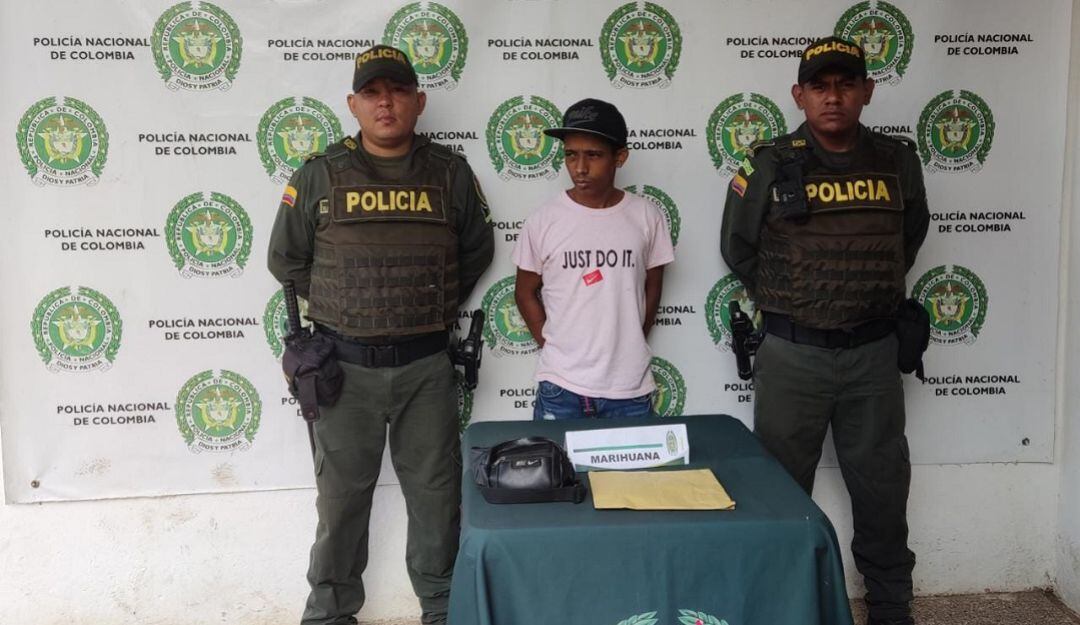 Según la Policía este hombre se dedica a la venta de droga en el sur de Magangué