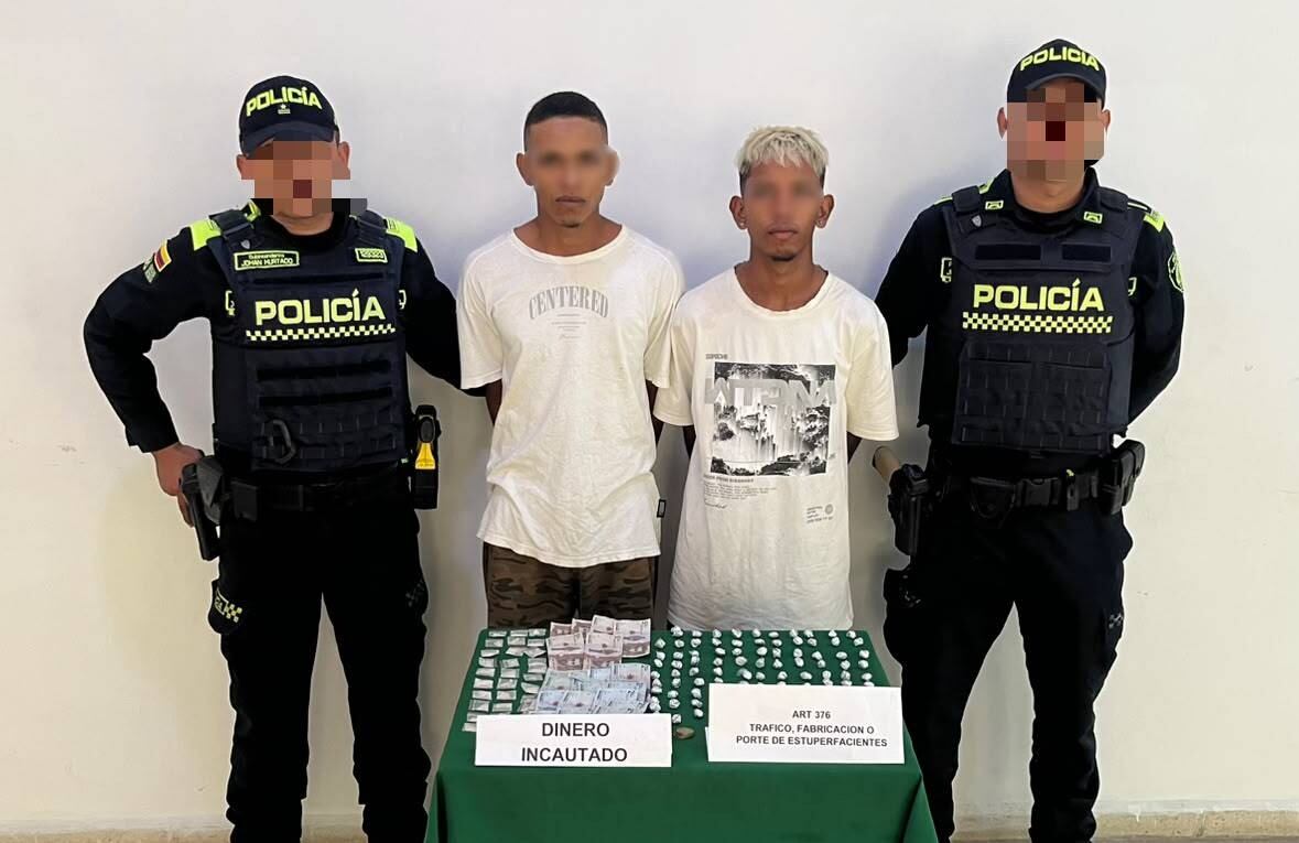 En Turbaco fueron capturados dos presuntos expendedores de estupefacientes