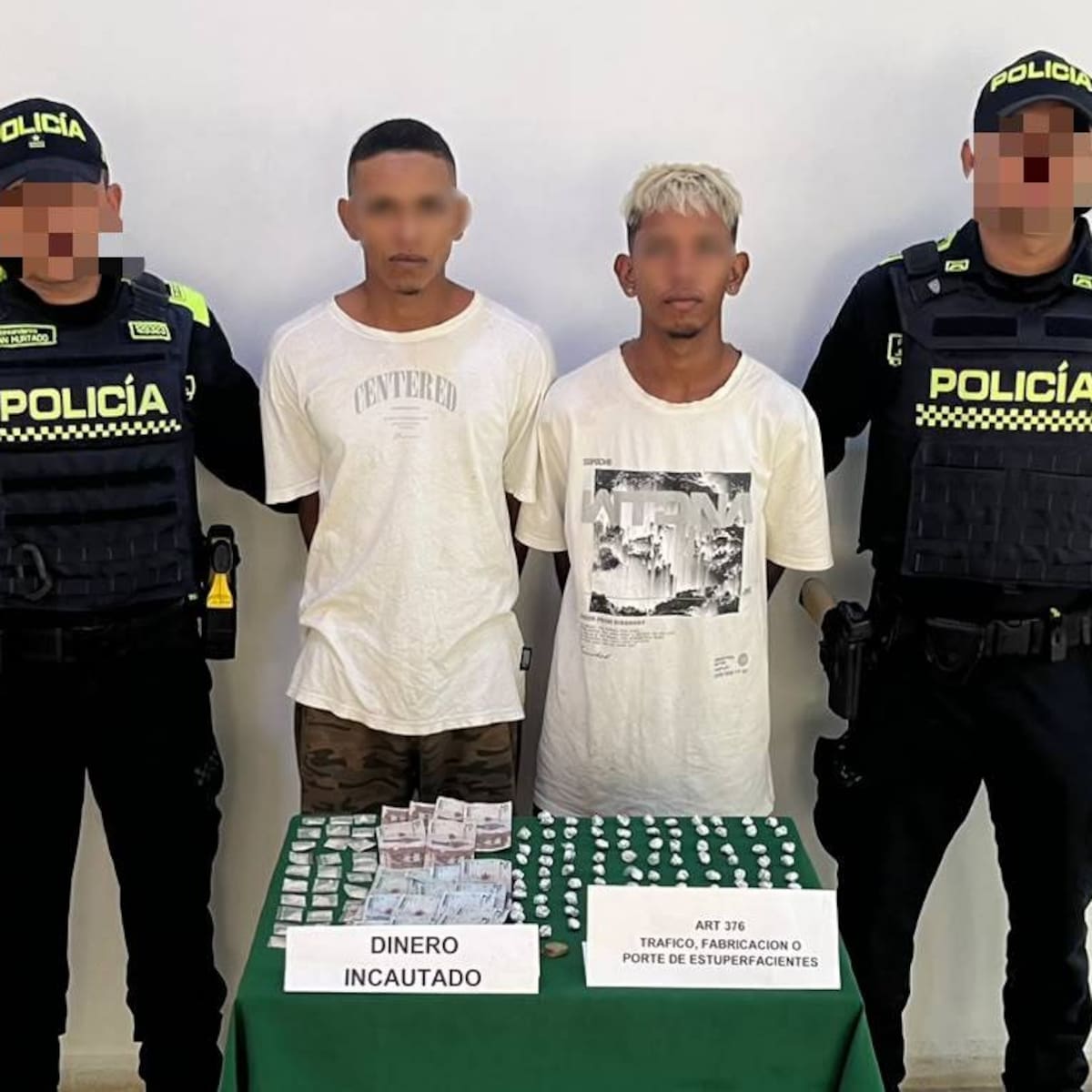 En Turbaco fueron capturados dos presuntos expendedores de estupefacientes