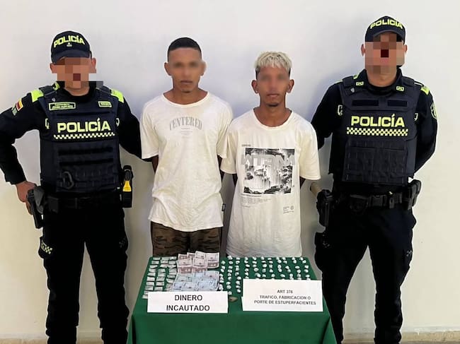 En Turbaco fueron capturados dos presuntos expendedores de estupefacientes