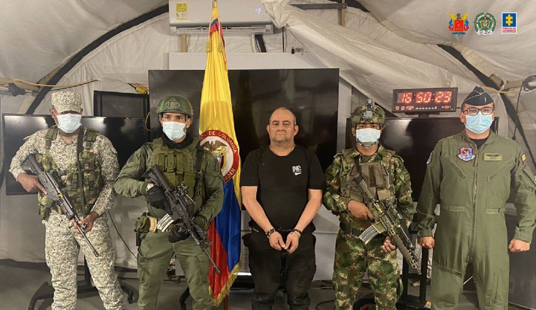 Dairo Antonio Úsuga, alias 'Otoniel', jefe de 'clan del Golfo' capturado por autoridades colombianas