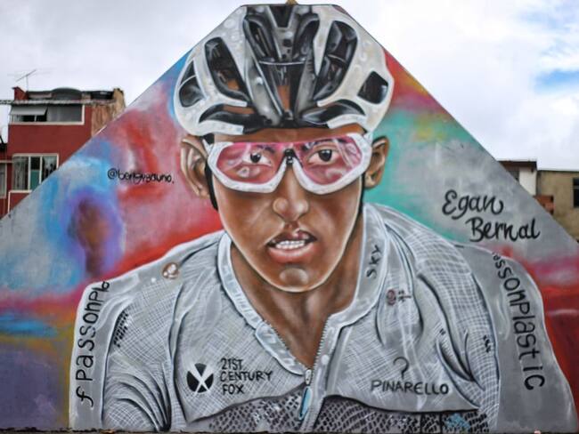 ¡Indignante! Mural de Egan Bernal en Zipaquirá fue vandalizado