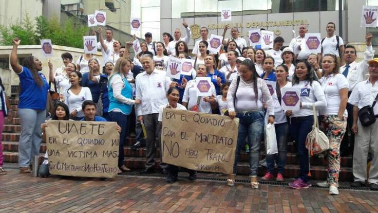 En Armenia con plantón exigen justicia frente a casos de violencia contra la mujer