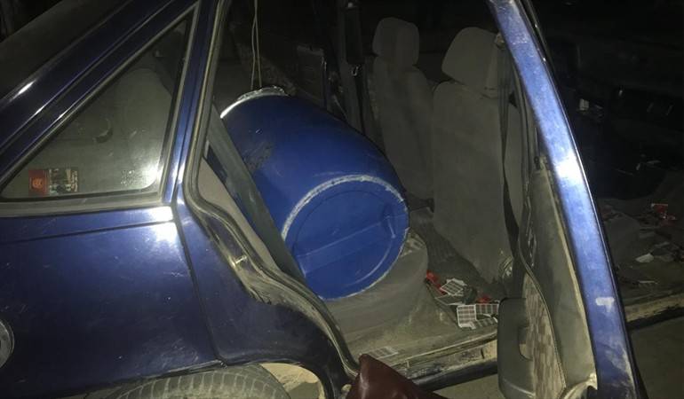 Carro con explosivos/ imagen de archivo