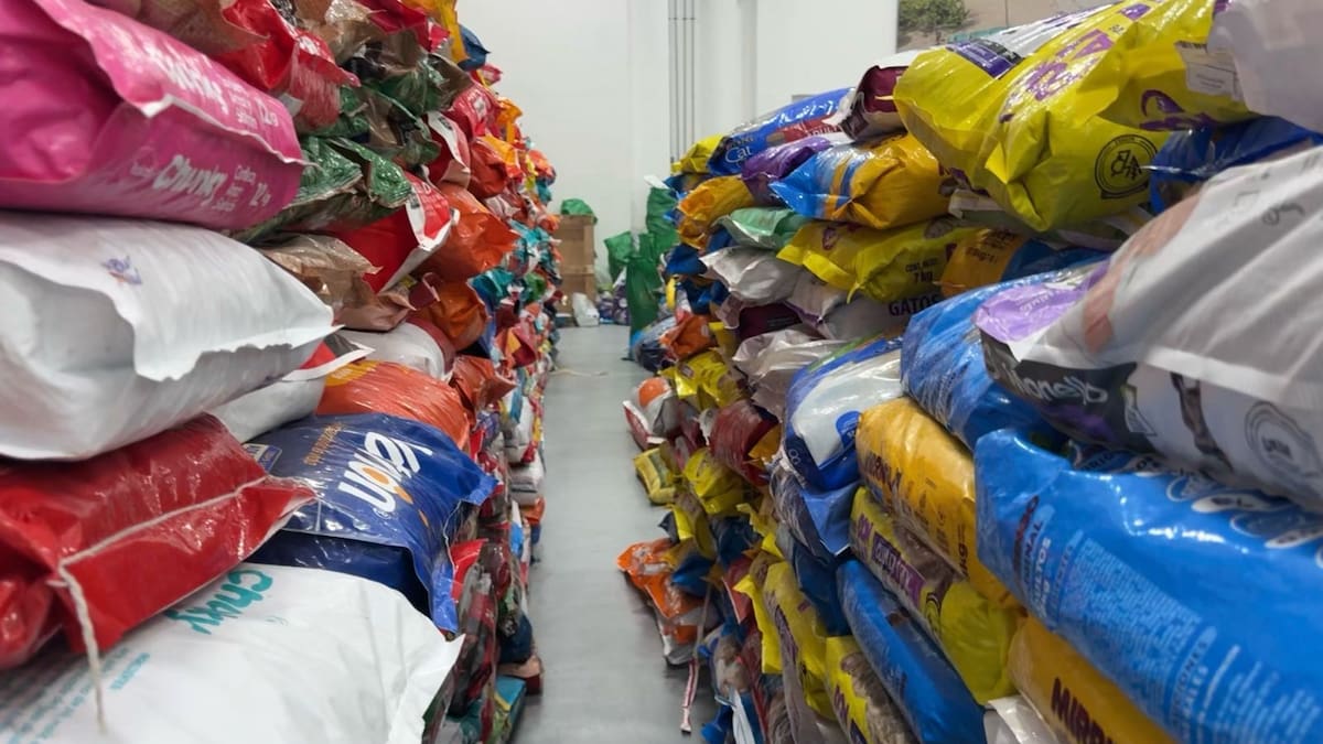 Llegan cerca de 14 toneladas de alimento para animales afectados por las inundaciones en Córdoba