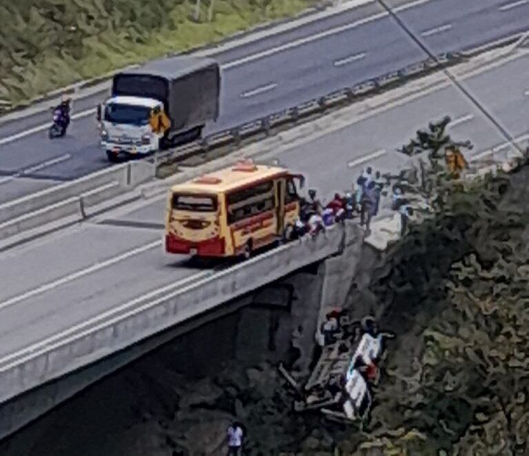 Accidente de tránsito- foto Denuncias Antioquia