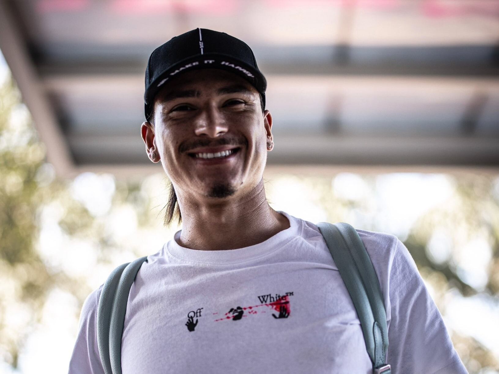 Darwin Núñez en su llegada a la concentración de Uruguay en Barranquilla / Twitter: @Uruguay