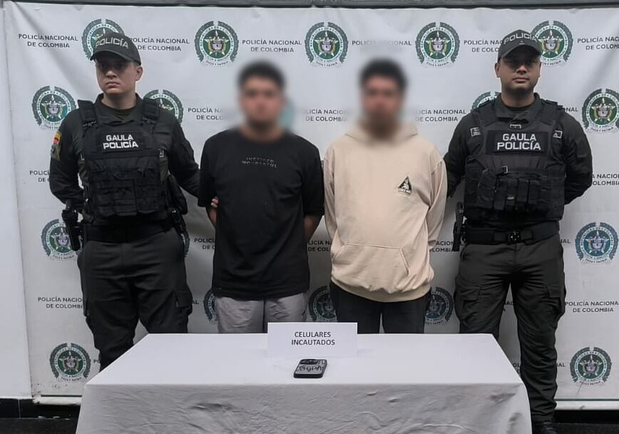 Acusados de secuestar en el Oriente mediante la modalidad de falso servicio- foto Policía Antioquia