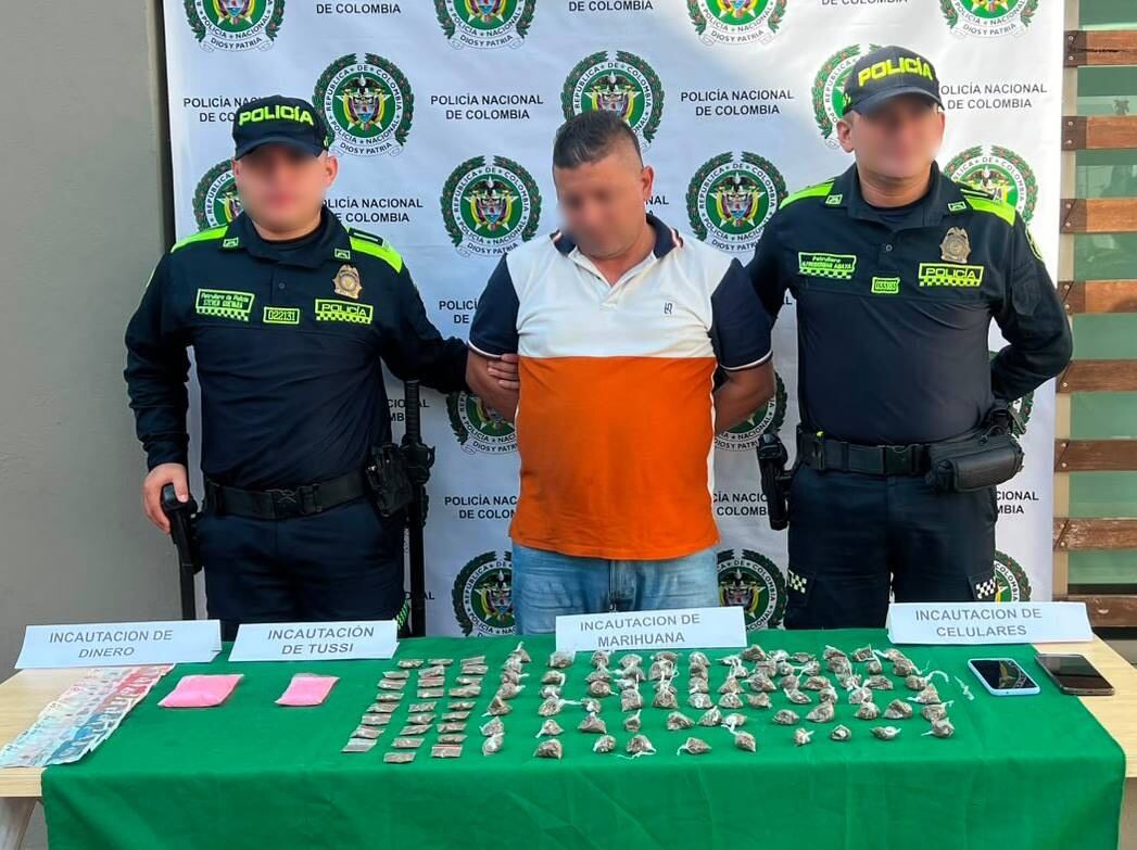 'El Felo', capturado. // Policía Metropolitana de Cartagena