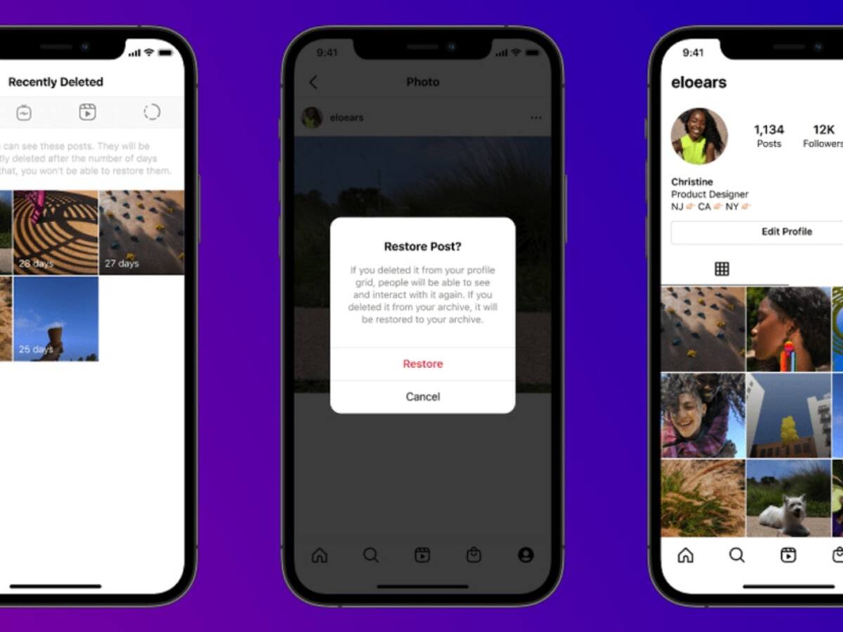 Instagram permitirá recuperar fotos e historias borradas por error