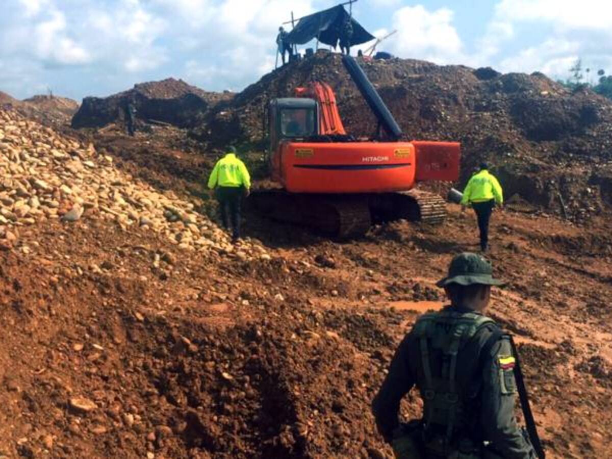 Primer embargo de bienes usados para la minería ilegal