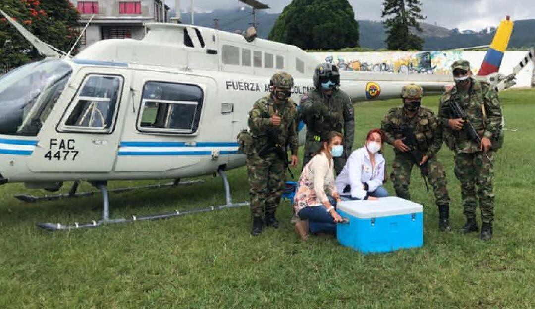 Entrega de vacunas en municipios del Tolima
