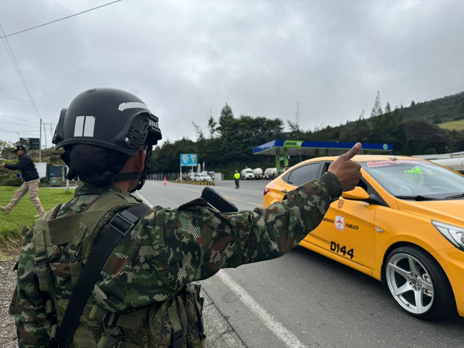 Plan de seguridad vial en Nariño. Foto: Ejército Nacional