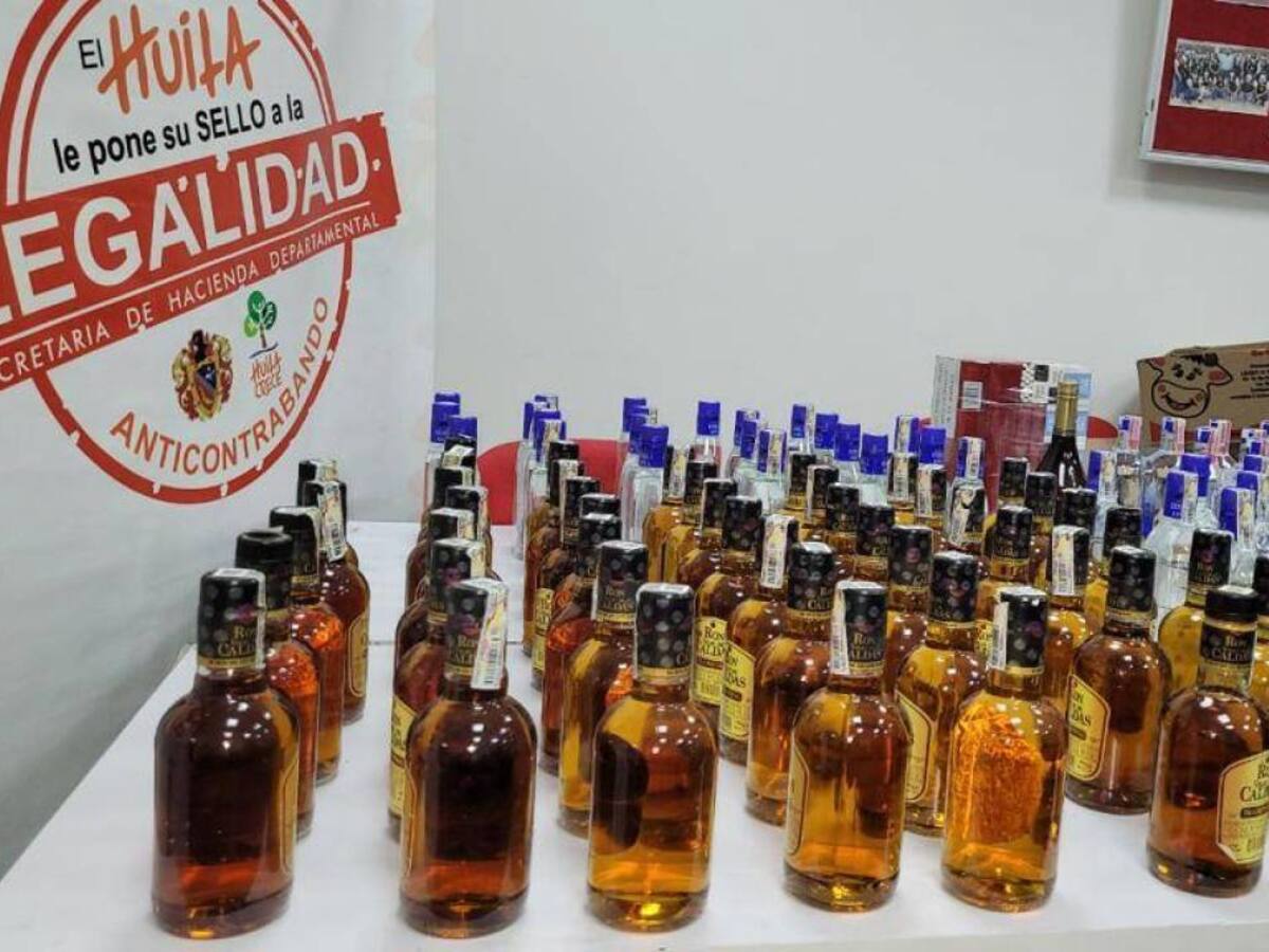 Continua incautación de licor y cigarrillos de contrabando y adulterados en el Huila
