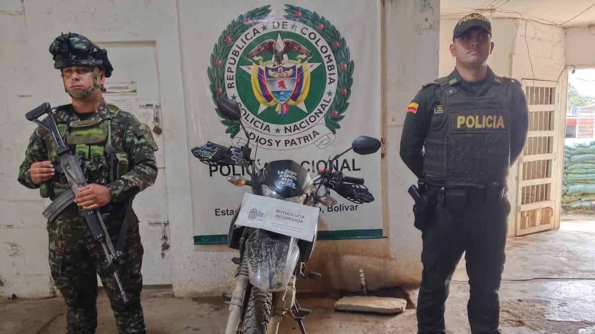 Recuperan motocicleta con orden de inmovilización por hurto en Montecristo