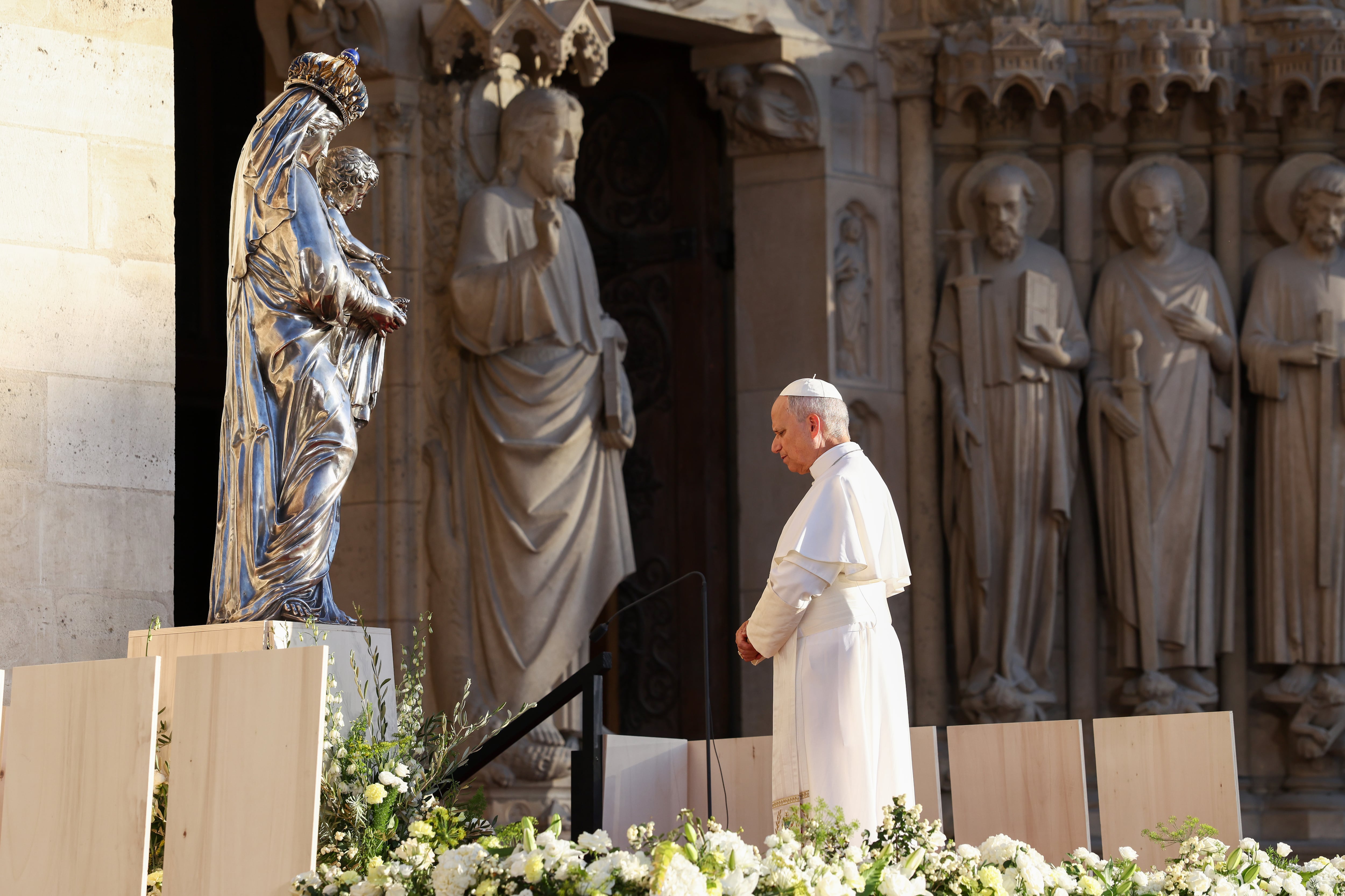 Papa León XIV en Francia. 25 de septiembre de 2026. Foto: Getty Images.