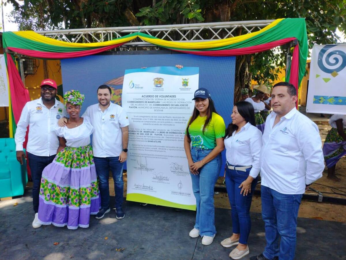 Playón y Mampuján en María La Baja tendrán acueducto: Gobernación de Bolívar