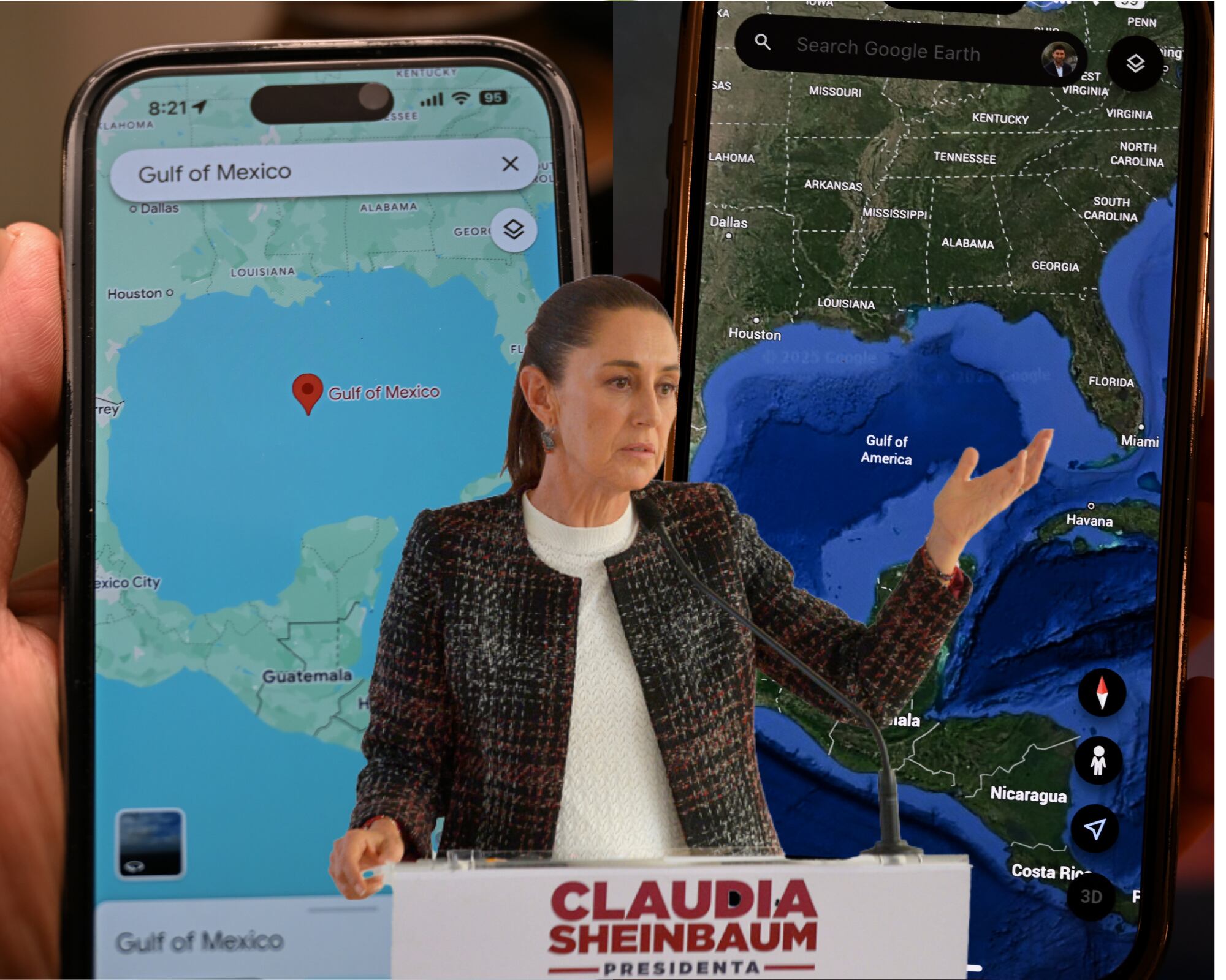 Google podría recibir una demanda civil de parte de México luego de renombar el area del Golfo de México como "Golfo de América". 
(foto: Caracol Radio / Getty)