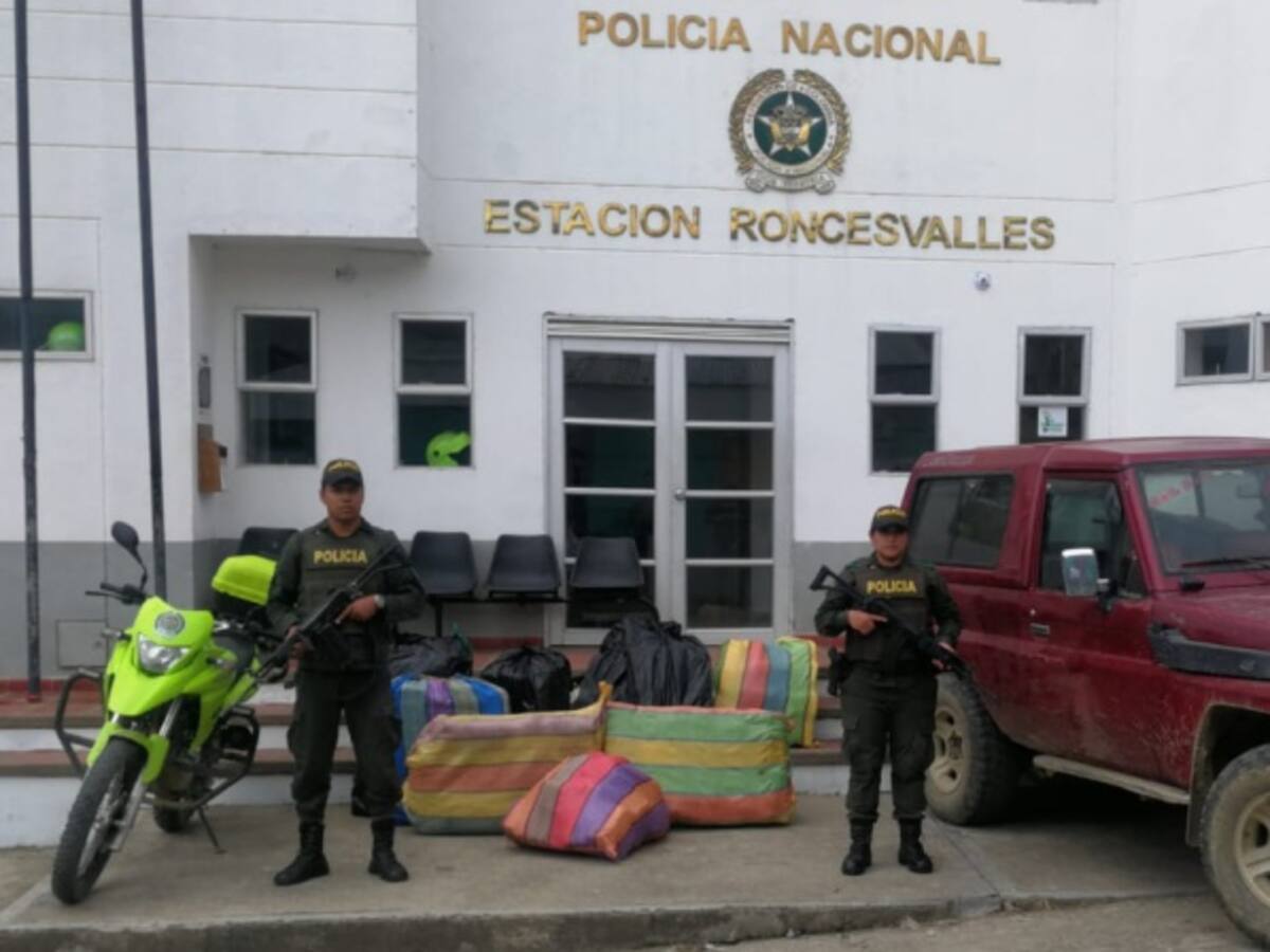 Incautan cargamento de marihuana en el sur del Tolima