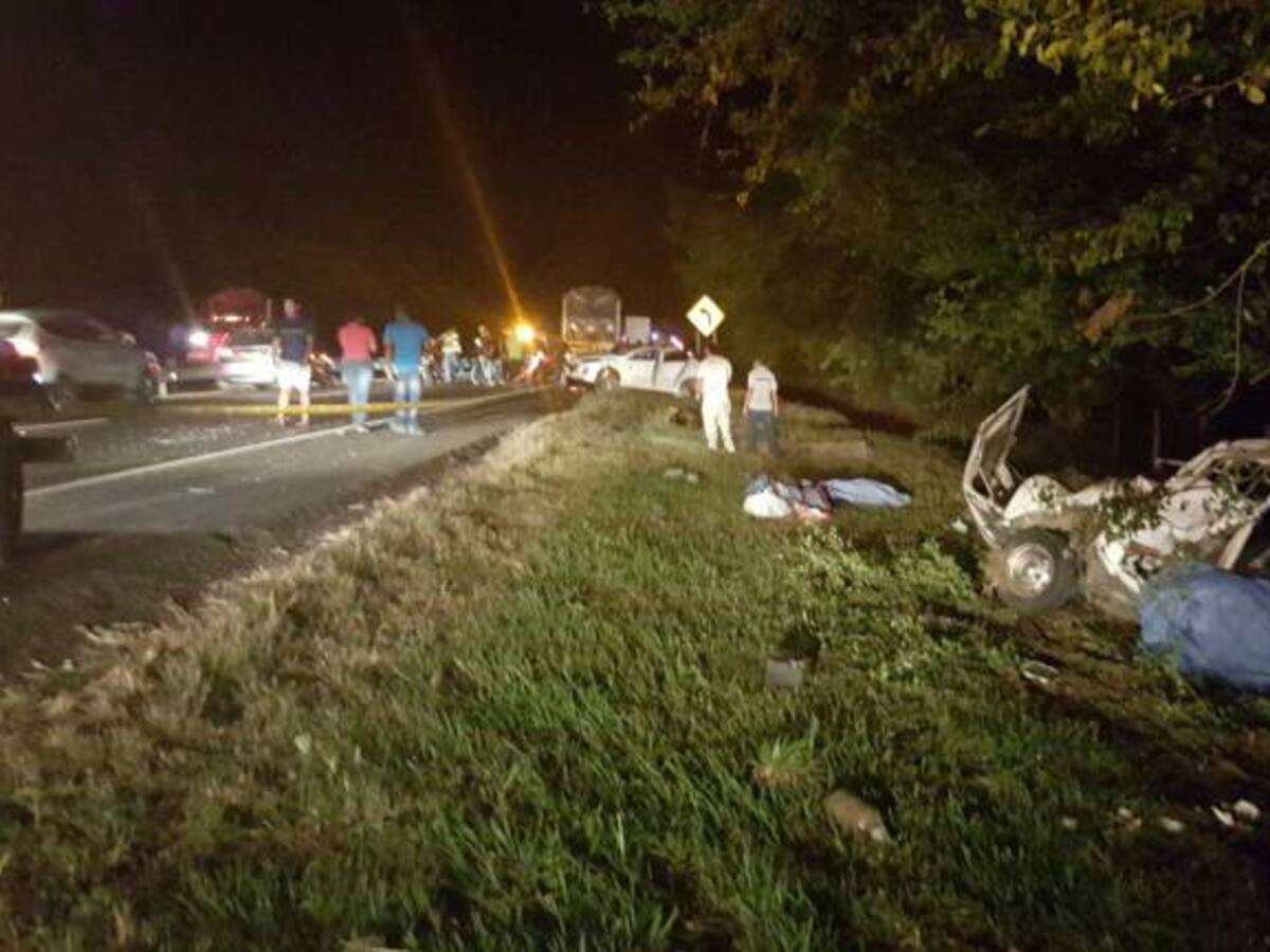 Cuatro muertos y cinco heridos en dos accidentes de tránsito en el Valle