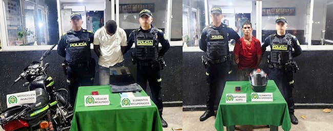 Por el hurto de celulares, capturados dos sujetos y un adolescente en el sur de Cartagena