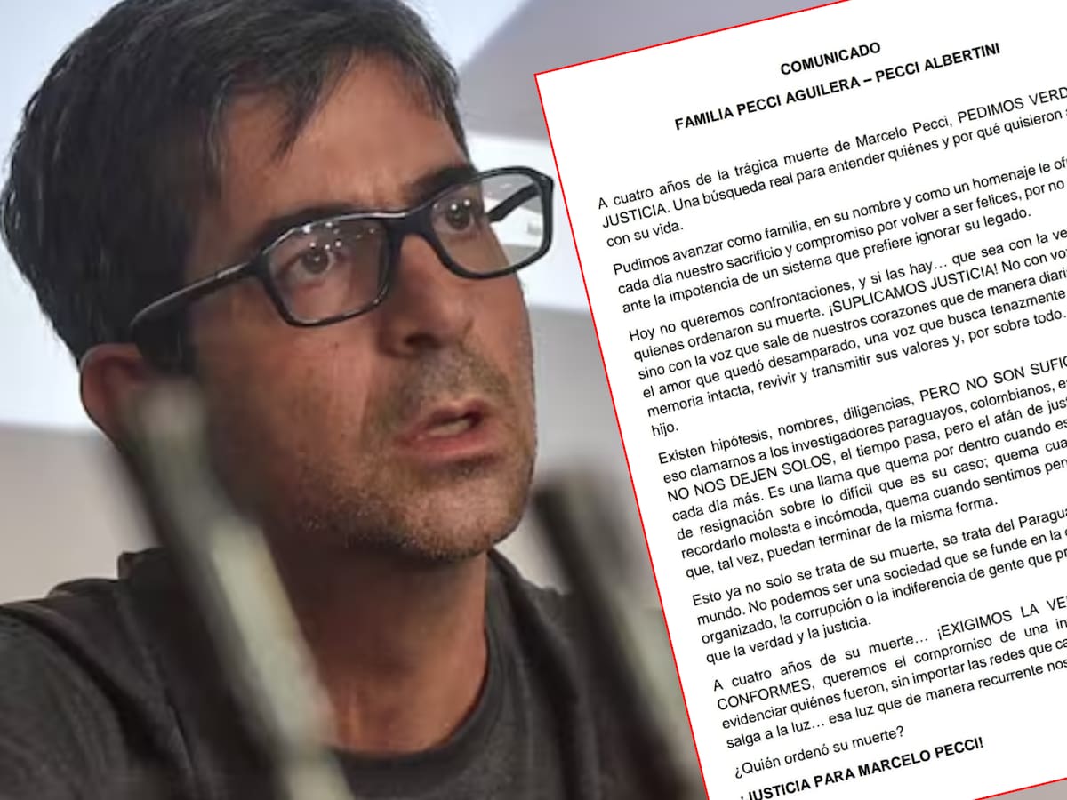 Caso Marcelo Pecci: tras cuatro años del asesinato, familia exige respuestas