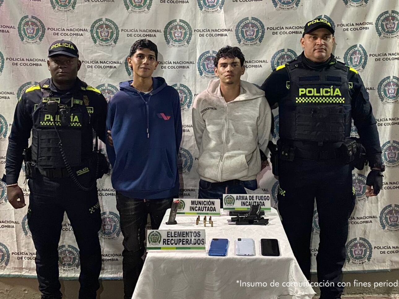 Capturados por secuestrar dos mujeres en Medellín- foto fiscalía