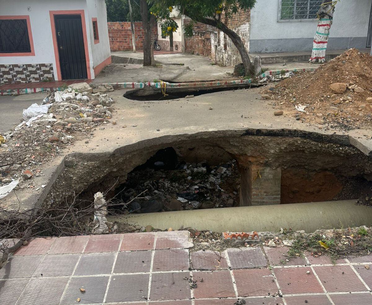 Comunidad del barrio Santander en Cúcuta prepara protesta por mal estado de sus vías. / Foto: Cortesía.