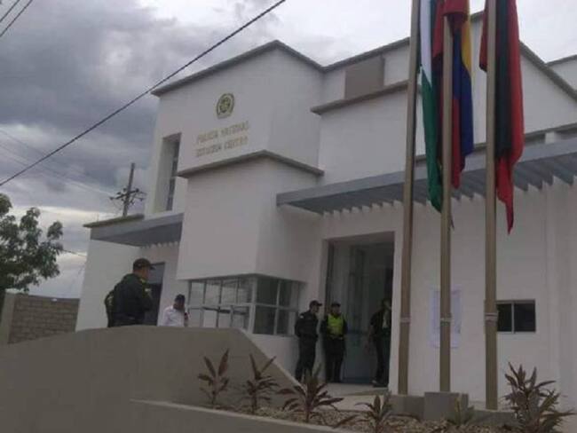Hostigada estación de policía de San Calixto