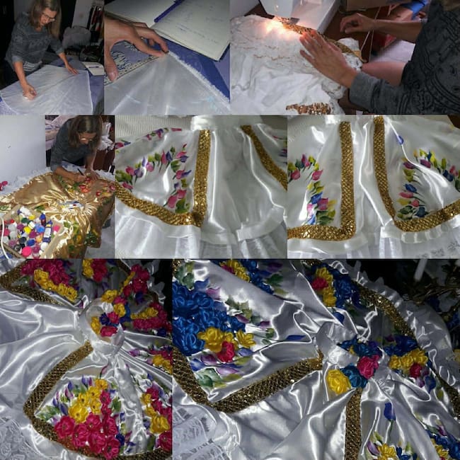 Elaboración de trajes típicos. Foto Archivo