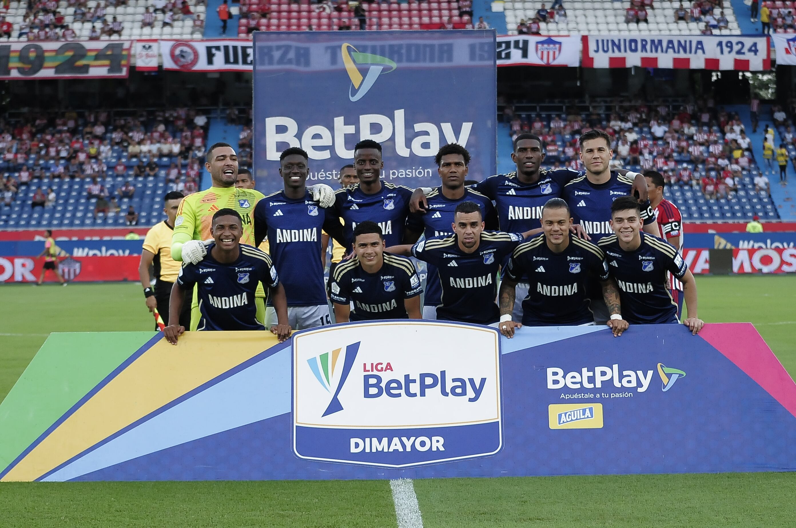 Once titular de Millonarios en su más reciente juego ante el Junior / Colprensa