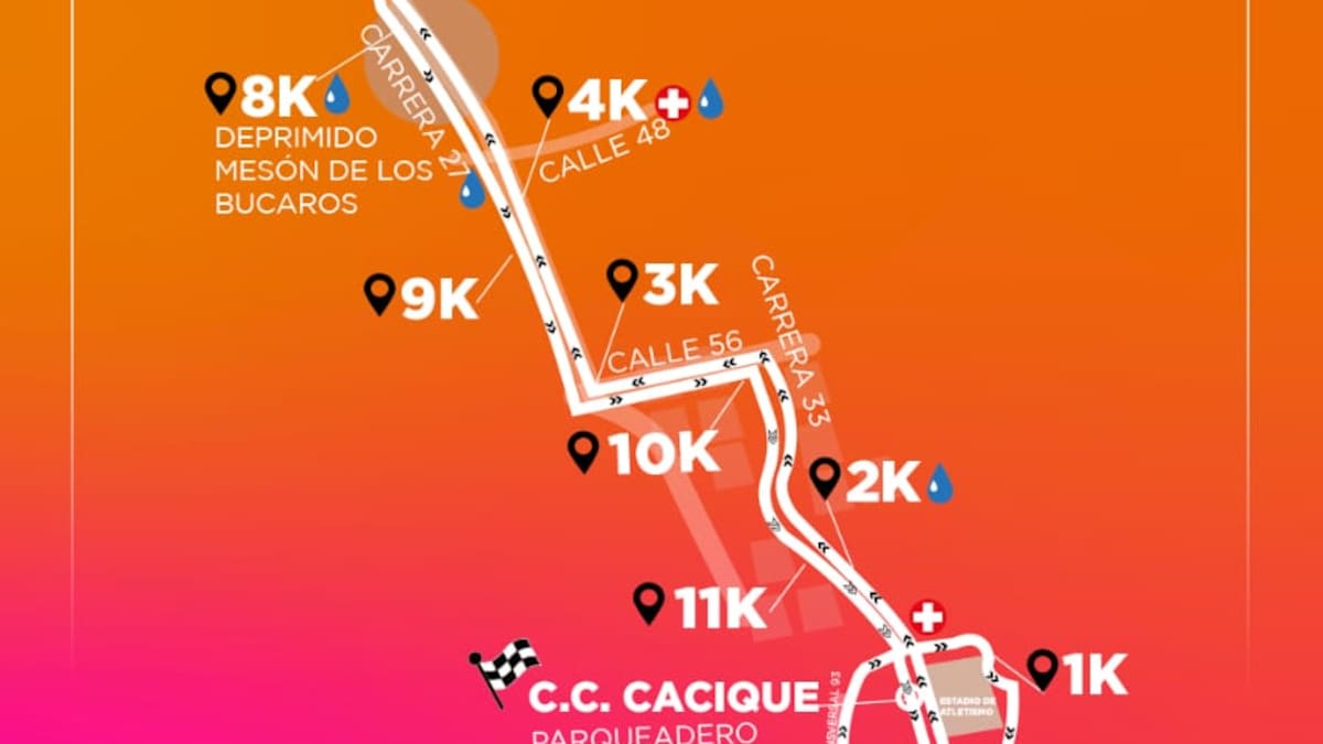 Hay dos carreras atléticas este domingo en Bucaramanga. ¿Habrá cierres viales?