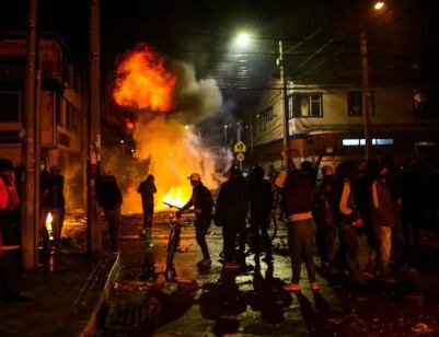 Incendio en estación de Policía de Funza, Cundinamarca. Foto: suministrada.