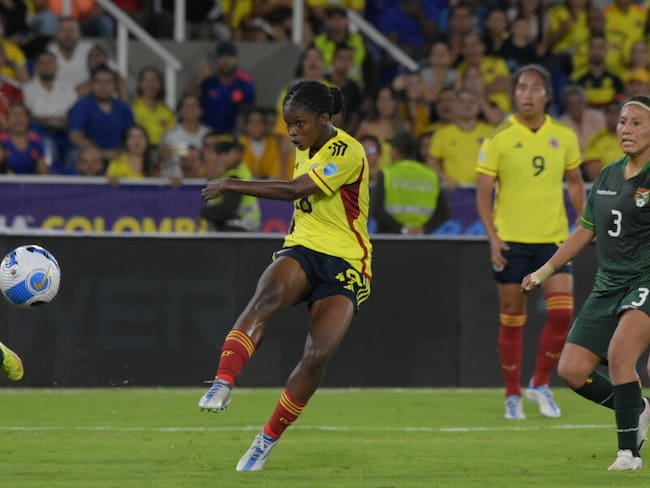 CALI. 11 de julio de 2022. La Selección Colombia Femenina de Mayores derrotó 3-0 a su similar de Bolivia en el estadio Pascual Guerrero, en la segunda fecha del grupo A de la Copa América 2022. (Colprensa-El País)