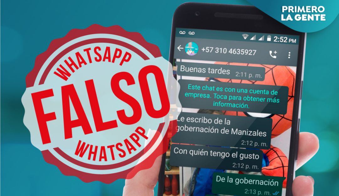 Falsifican línea de contacto de la Gobernación de Caldas.