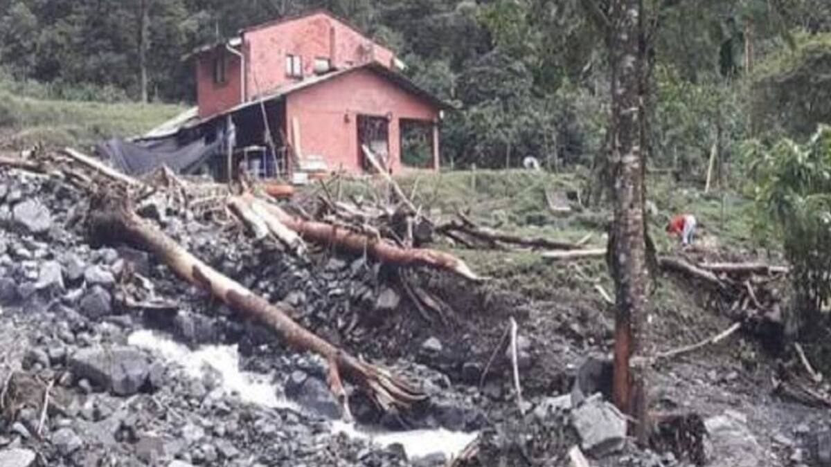 Incomunicados desde el 25 de diciembre por un derrumbe en el corregimiento