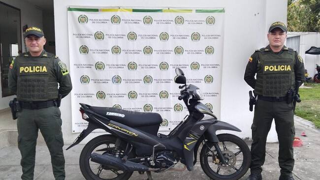 La motocicleta recuperada esta avaluada en casi 6 millones de pesos.