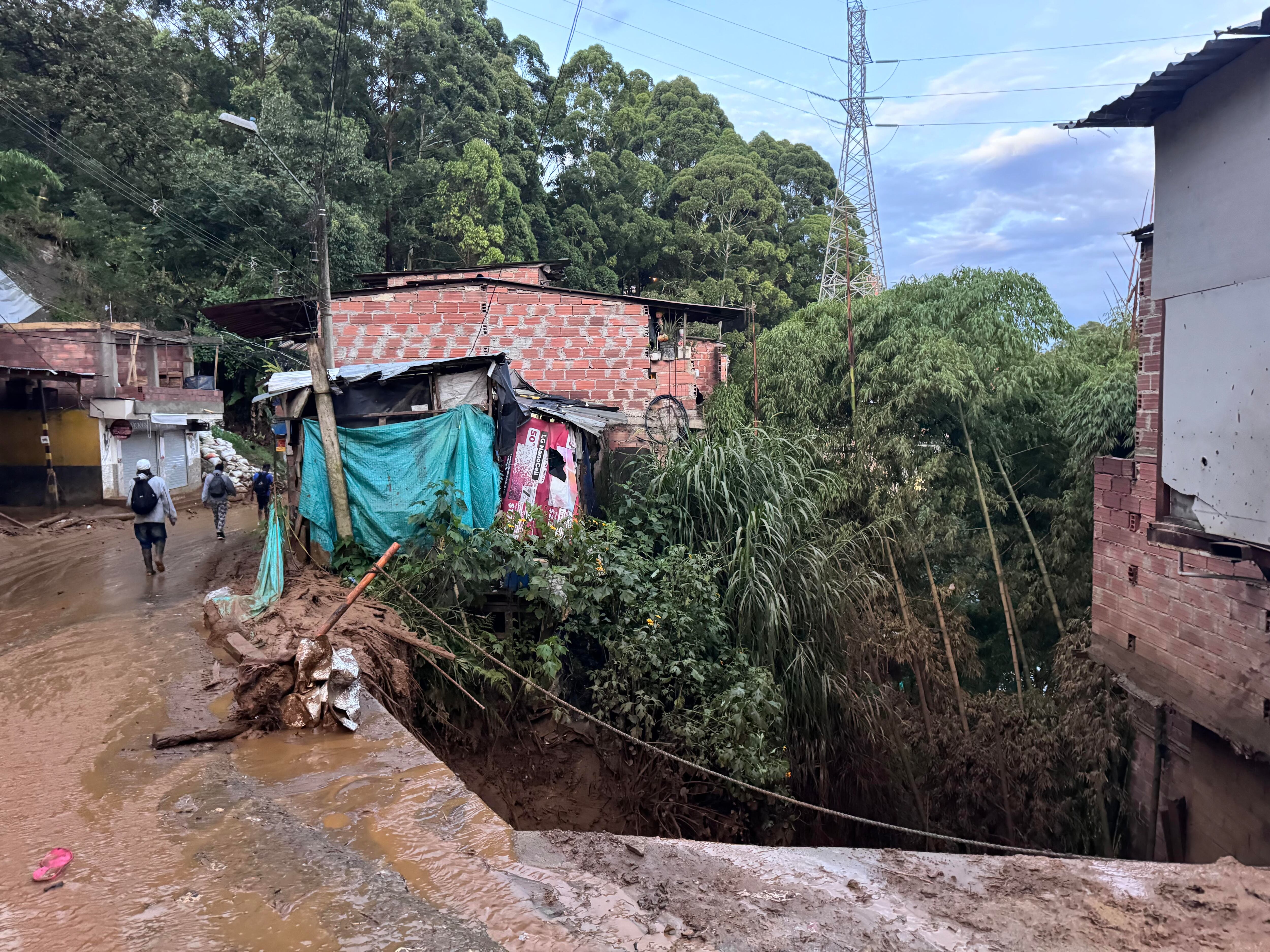 Emergencia en Bello, Antioquia. Foto: Caracol Radio.