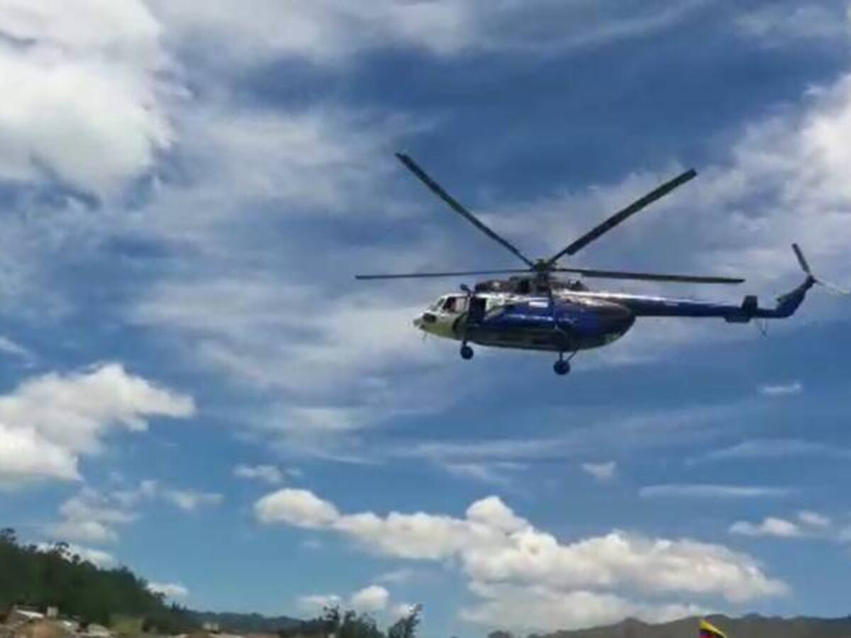 Despegó helicóptero ruso con la Virgen de Chiquinquirá a bordo