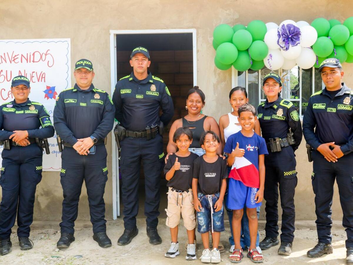 De un cambuche a una vivienda digna: Policía transforma la vida de una familia en Arroyohondo