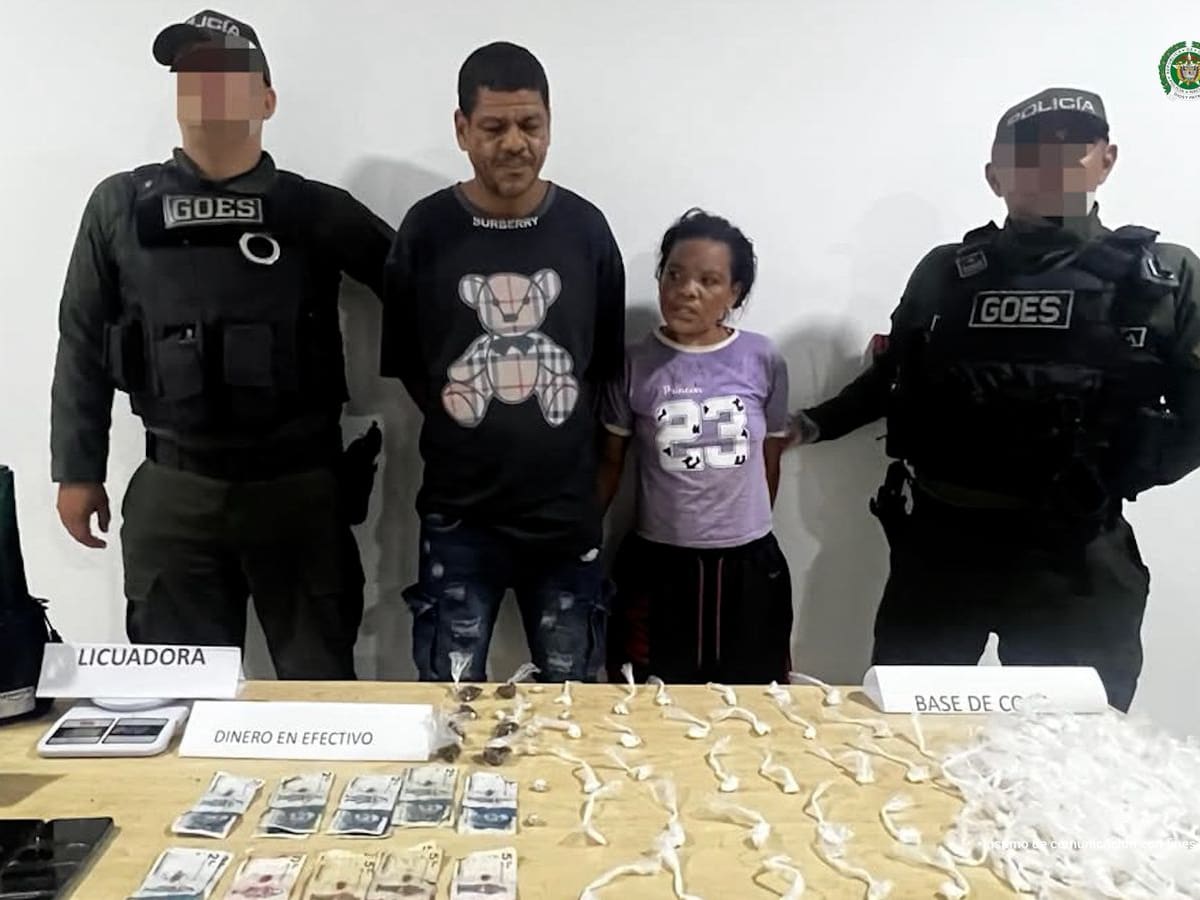 A la cárcel pareja señalada de liderar el tráfico local de estupefacientes en Turbaco