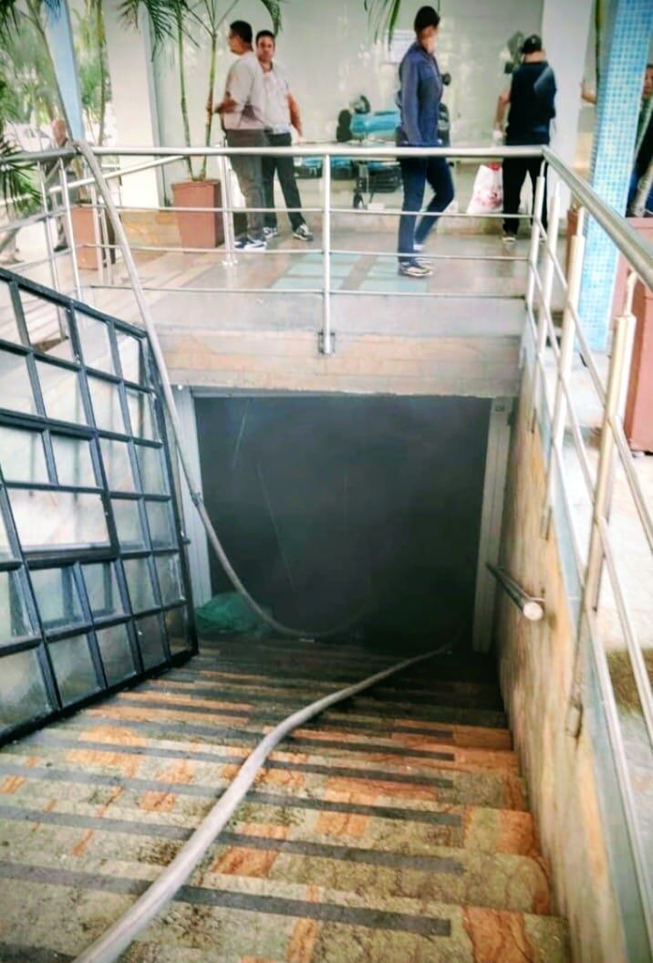 El incendio fue en el primer piso. // Alcaldía de Cartagena