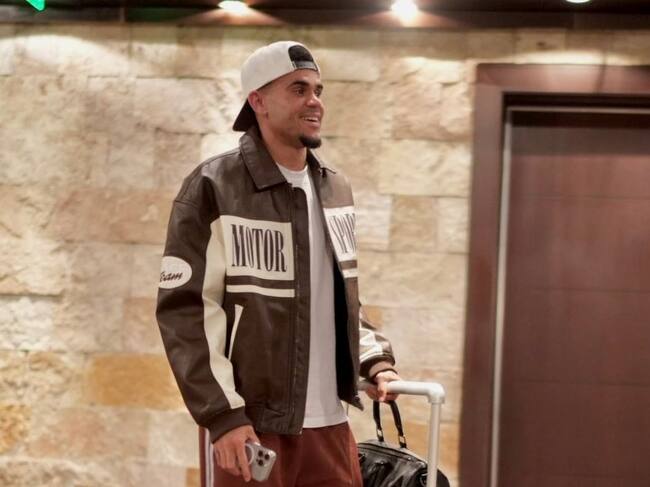 Luis Díaz en su llegada a la concentración de la Selección Colombia / FCF.