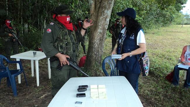 Guerrilleros del Eln. Foto: Colprensa