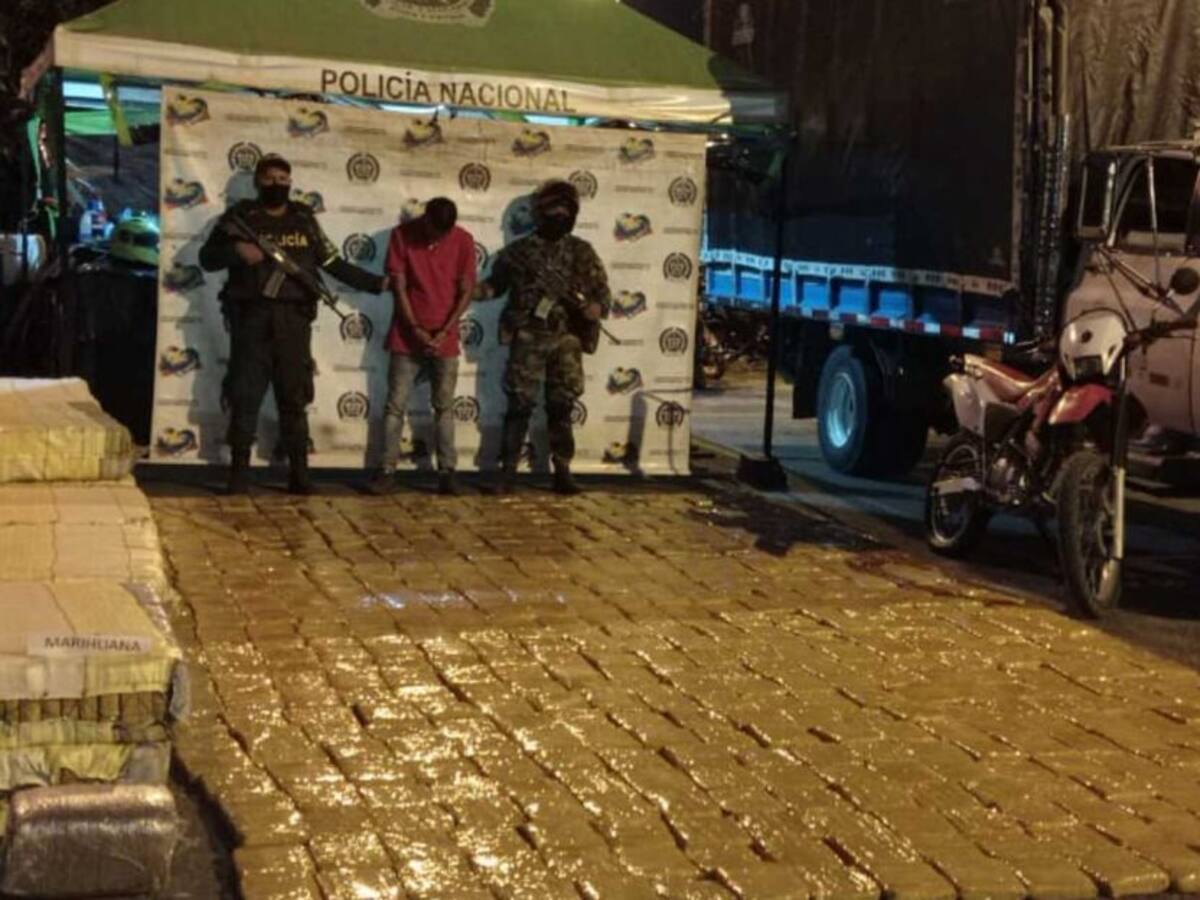 Cayó más de una tonelada de marihuana al norte del Cauca